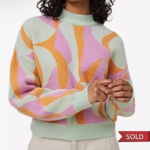 Cotton On Fluffy Optical Sweater NWOT